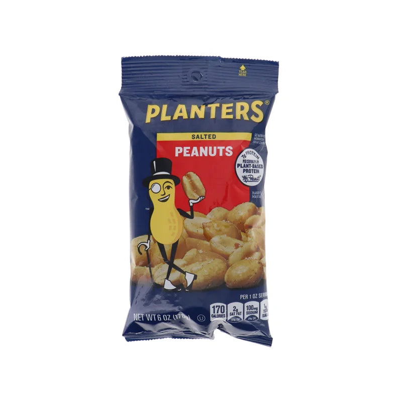 Planters Salted Peanuts 12 Count - 6 oz image 0