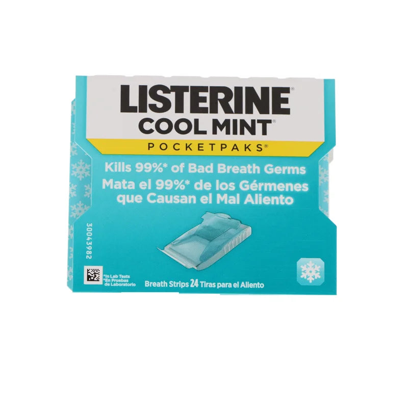 Listerine Cool Mint Pocketpaks Breath Strips12 Count - 24 Strips image 0