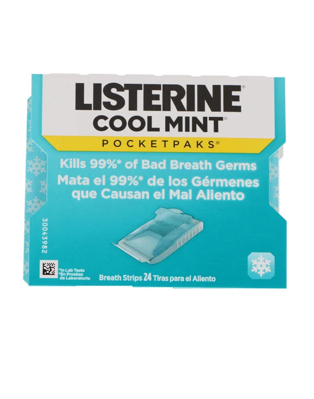 Listerine Cool Mint Pocketpaks Breath Strips12 Count - 24 Strips image 0