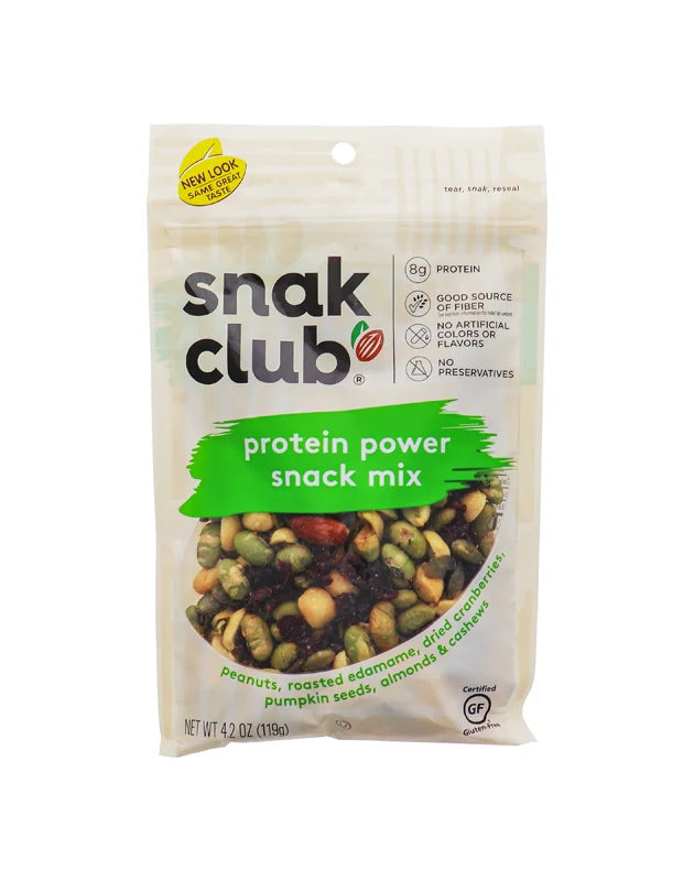 Snak Club Protein Power Snack Mix - Peg 6 Count - 4.2 oz image 0