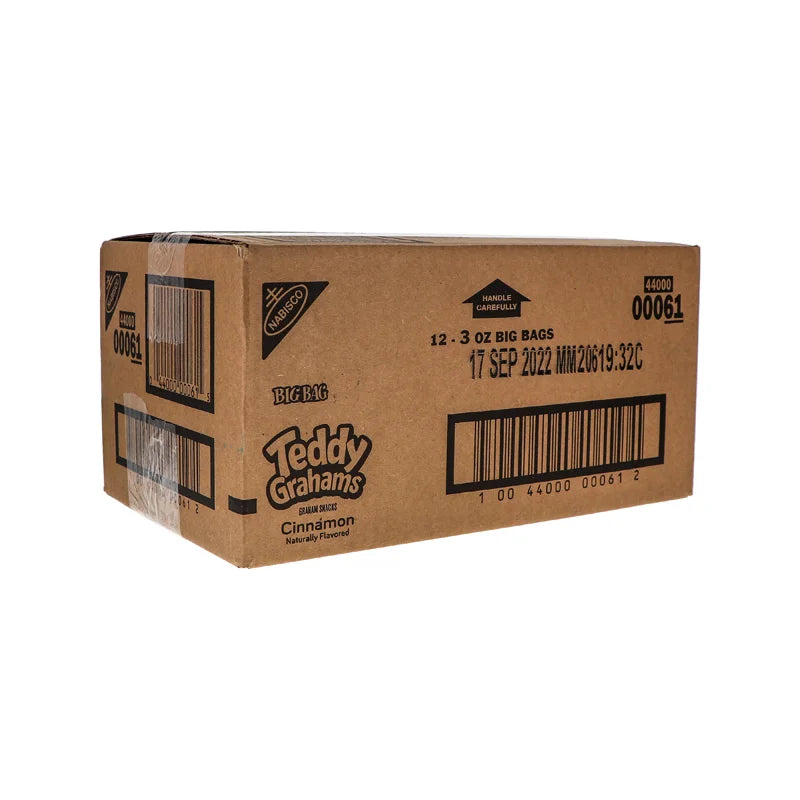 Nabisco Teddy Grahams Cinnamon Cookie - Big Bag 12 Count - 3 oz image 2