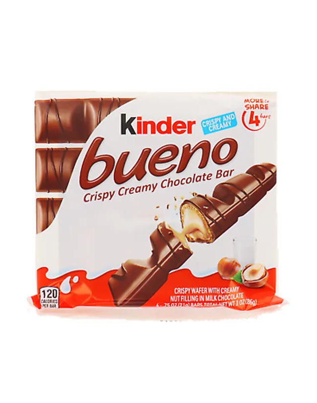 Kinder Bueno King Size Hazelnut Chocolate Candy 8 Count - 3 oz image 0