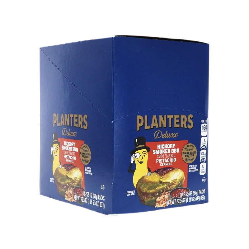 Planters Hickory Smoked BBQ Pistachio Kernels - Tube 10 Count - 2.5 oz image 1
