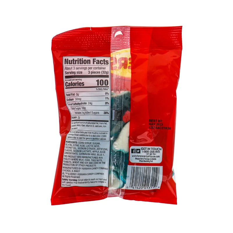 Sathers 2/$2 Blue Sharks Candy 12 Count - 3.5 oz image 1