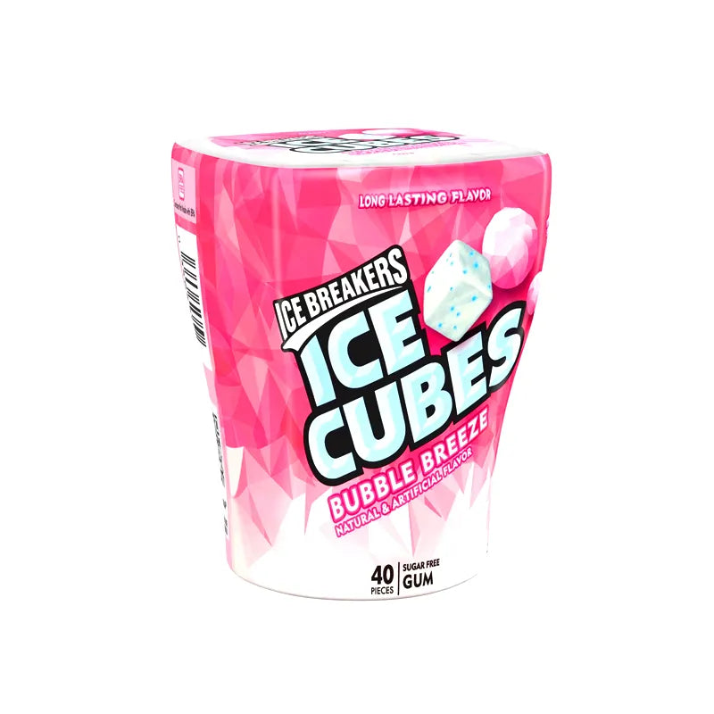Ice Breakers Ice Cubes Gum Bubble Breeze - Bottle (Pack Of 4) - 40 Pieces image 1