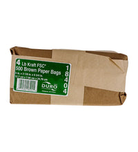 Duro Brown Paper Bag 4 Lb - 500 Count image 0