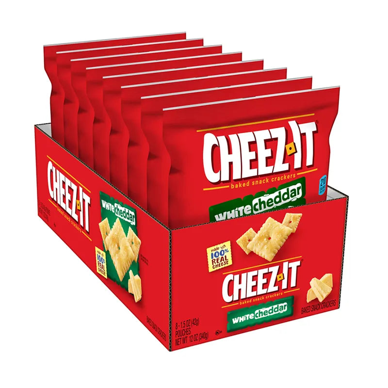 Cheez-It Baked Snack White Cheddar Crackers 8 Count - 1.5 oz image 0