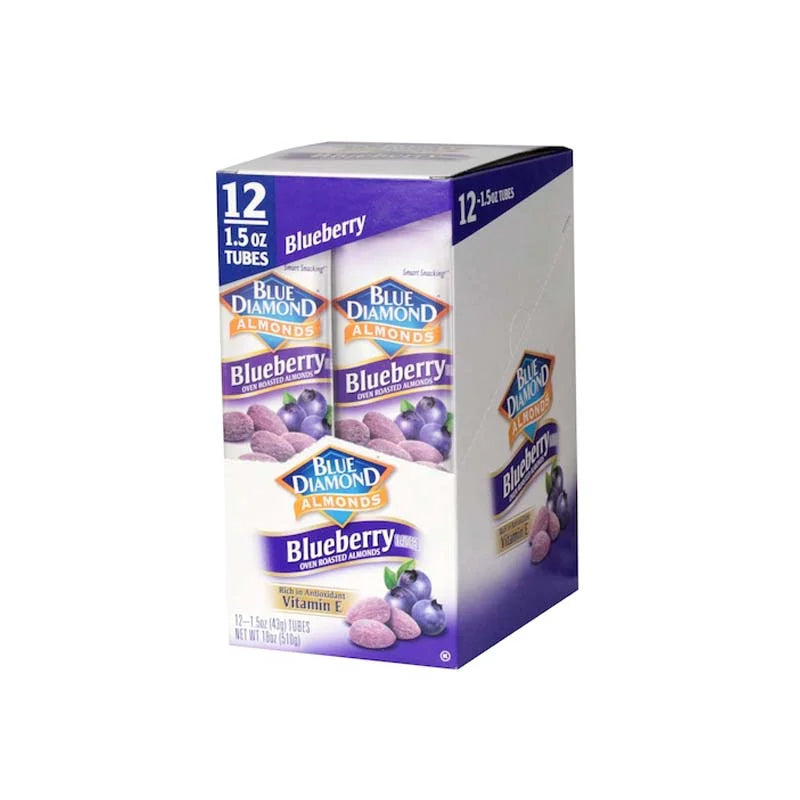 Blue Diamond Blueberry Oven Roasted Almonds,1.5 oz tube, 12 Pack image 0