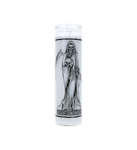 Santa Muerte Candle - White - 1 Count Only image 0