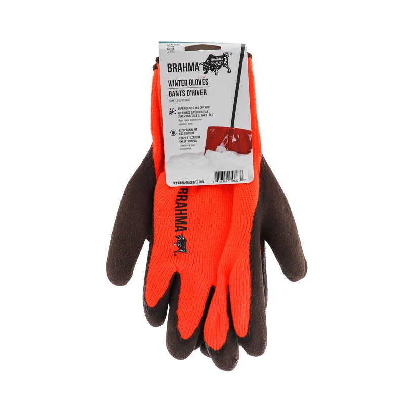 Gloves Hi-Vis Orange Acrylic Shell - 1 Count Only image 0