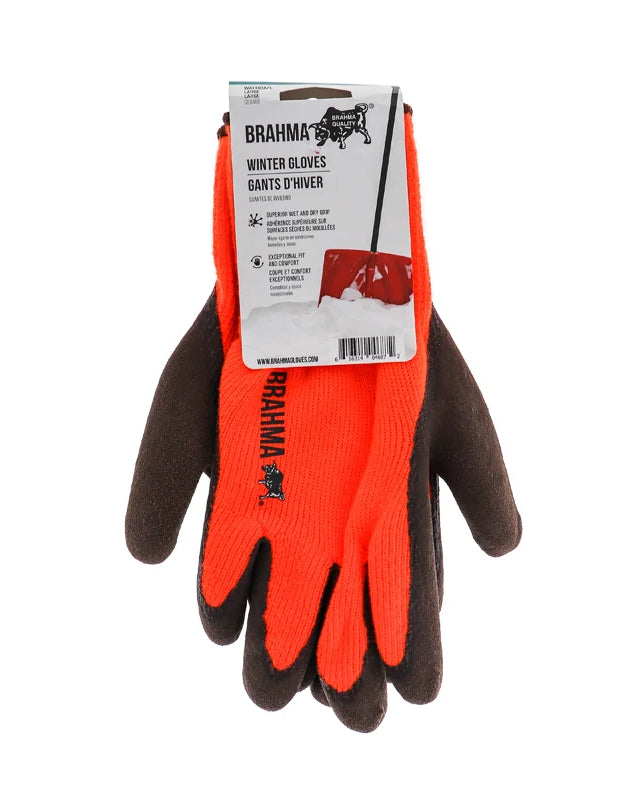 Gloves Hi-Vis Orange Acrylic Shell - 1 Count Only image 0