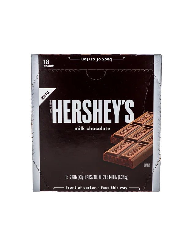 Hershey King Size Milk Chocolate  Candy Bar 18ct/2.6oz image 0