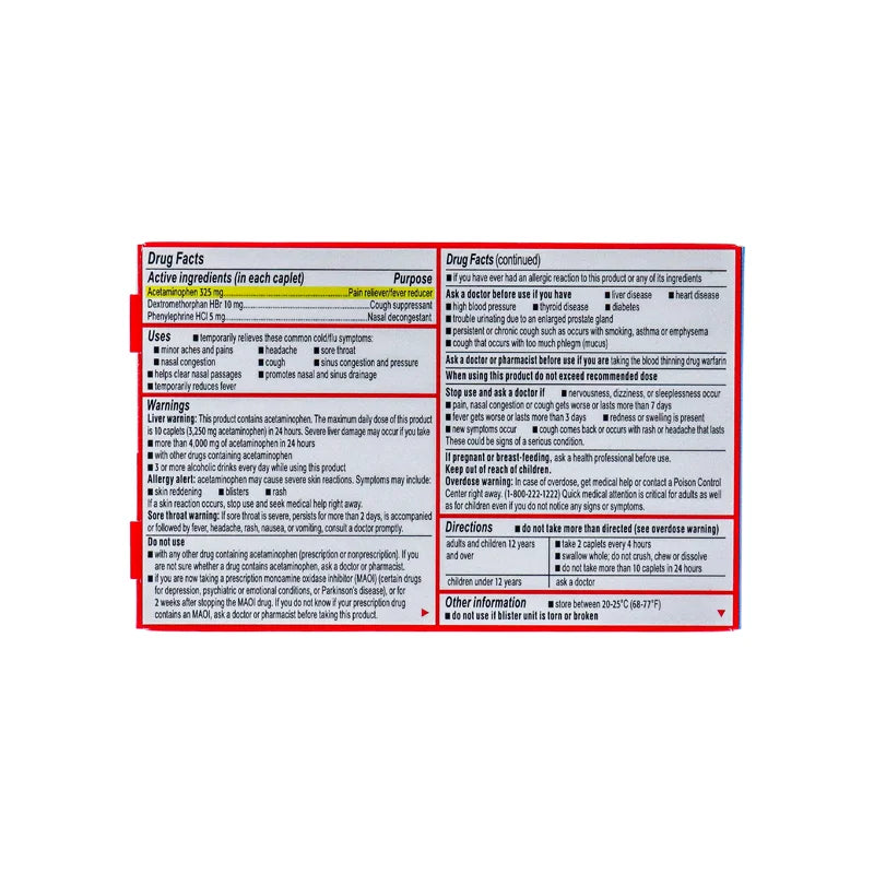 Tylenol Cold Multi-Symptom Daytime Non - Drowsy 24 Capsules image 1
