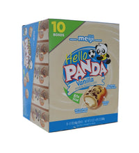 Meiji Hello Panda Cookies, Vanilla Creme Filled - Box 10 Count - 2.1 oz image 1