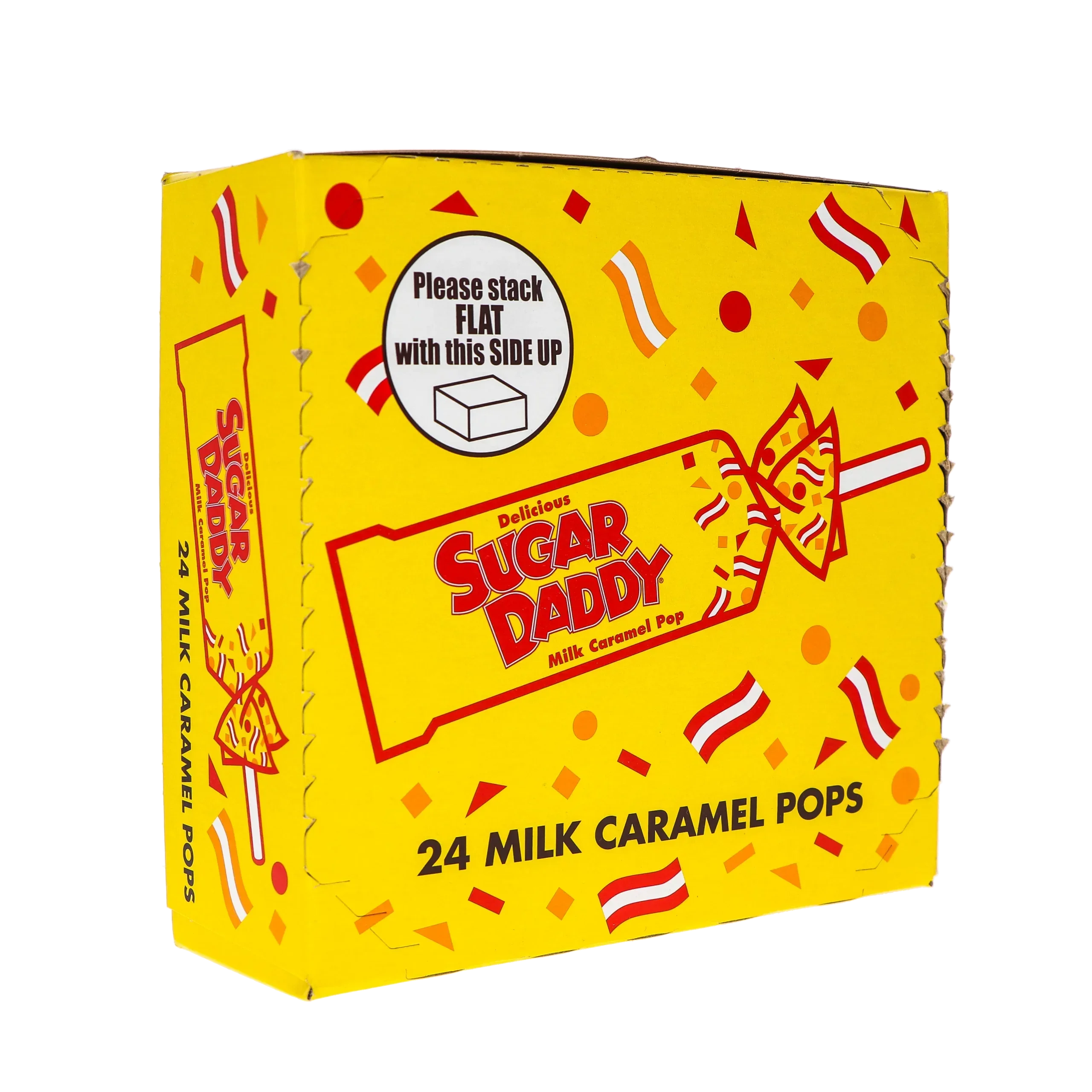 Sugar Daddy Milk Caramel Pops 24/1.7Oz image 1