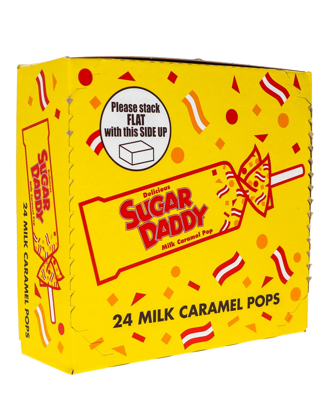 Sugar Daddy Milk Caramel Pops 24/1.7Oz image 0