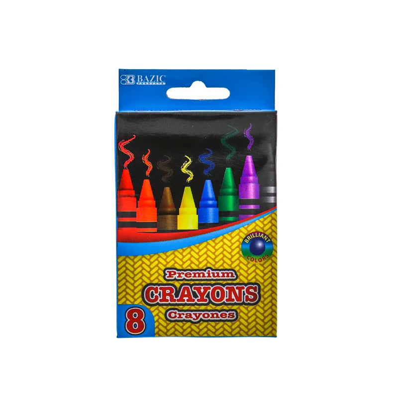Bazic Premium Crayons - 8 Count image 0