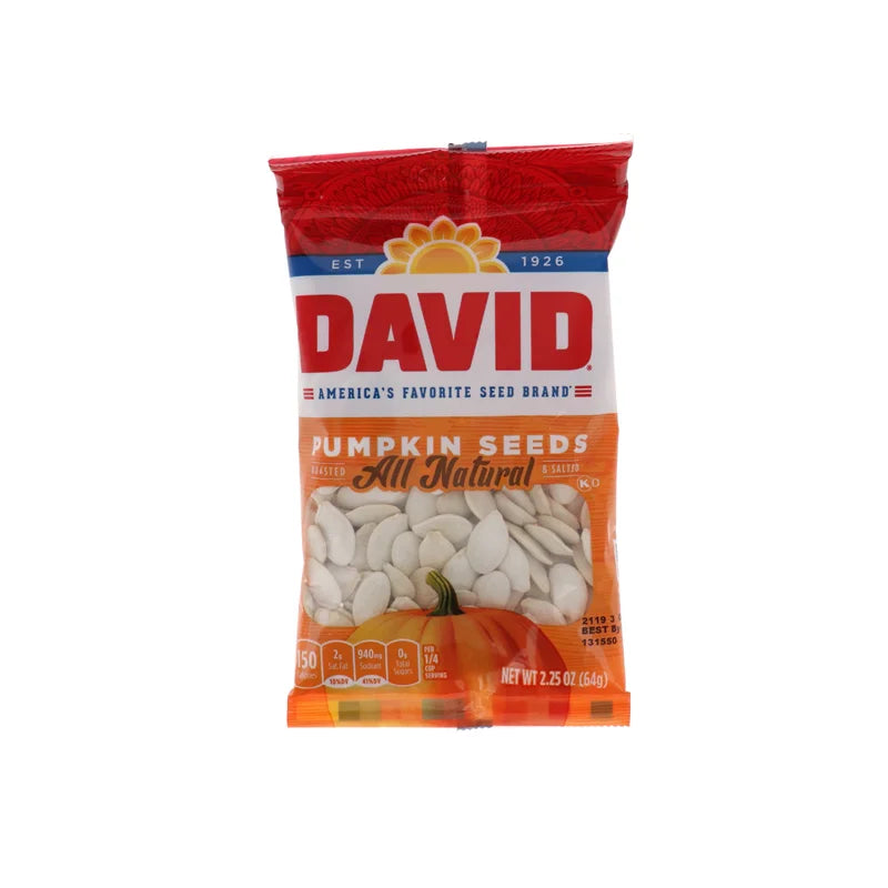 David Pumpkin Seeds Original 12 Count - 2.25 oz image 0