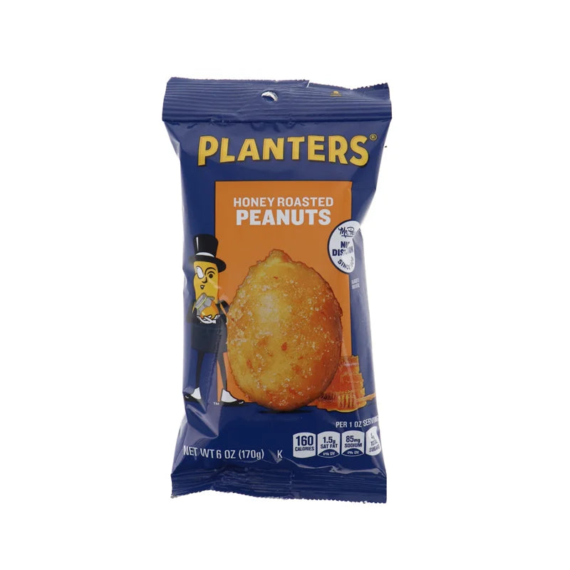 Planters Honey Roasted Peanuts 12 Count - 6 oz image 0