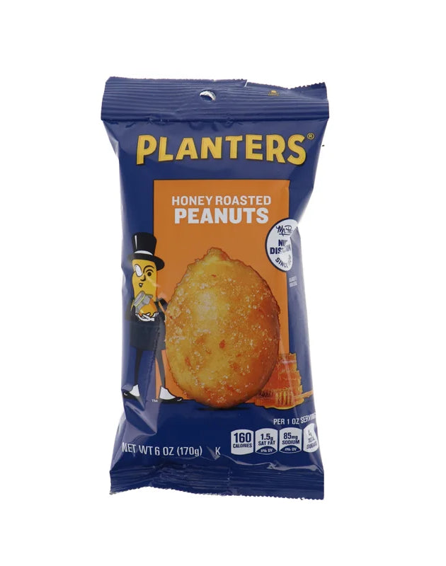 Planters Honey Roasted Peanuts 12 Count - 6 oz image 0