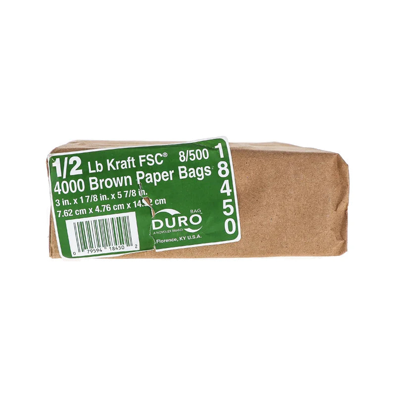 Duro Brown Paper Bag 1/2 Lb - 500 Count image 0