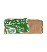 Duro Brown Paper Bag 1/2 Lb - 500 Count image 0