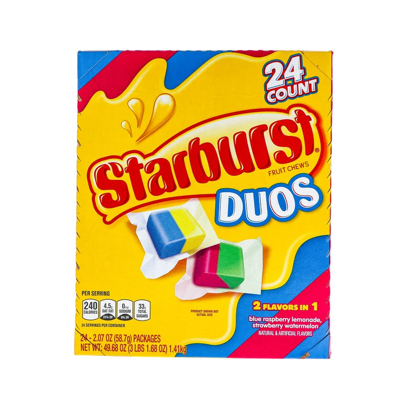 Starburst Duos Chewy Candy 24 Count - 2.07 oz image 0