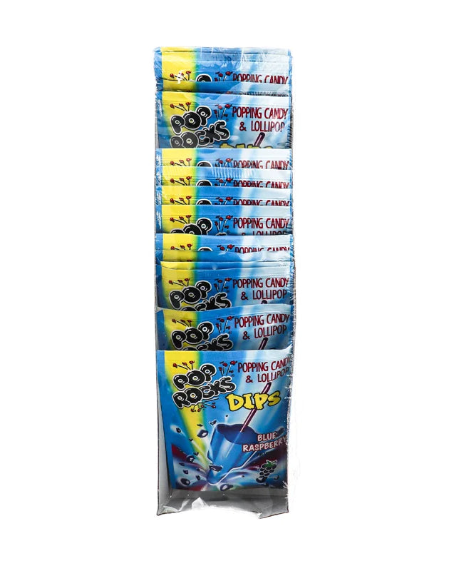 Pop Rocks Dips Blue Raspberry 18 Count - 0.63 oz image 0