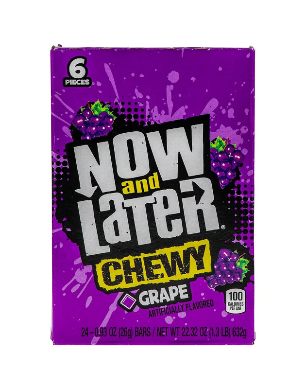 Now & Later Changemakers Chewy Grape 24 Count - 6 Pieces image 0