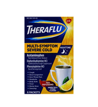 Theraflu Multi-Symptom Severe Cold Green Tea With Citrus - Pack of 6 image 0