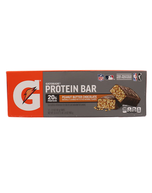 Gatorade Whey Protein Recover Bars - Peanut Butter Chocolate 12 Count - 2.8 oz image 0