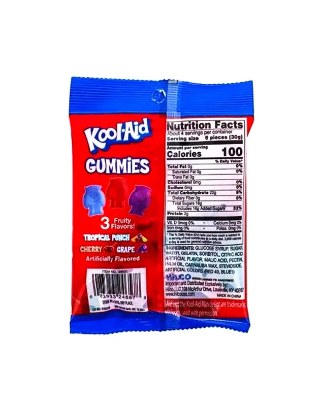 Kool-Aid Sours Original Gummies Assorted 12 Count - 4 oz image 0