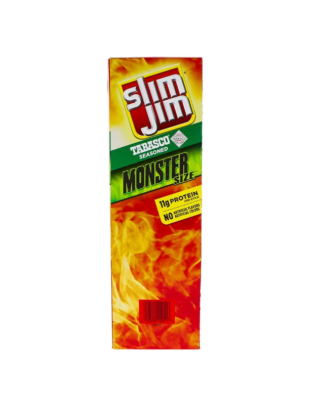 Slim Jim Monster Tabasco Spiced Stick 18 Count - 1.94 oz image 0