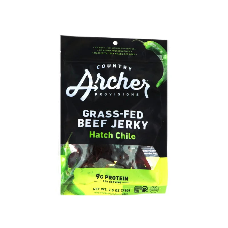 Country Archer Beef Jerky Hatch Chile Bag 2.5 oz image 0