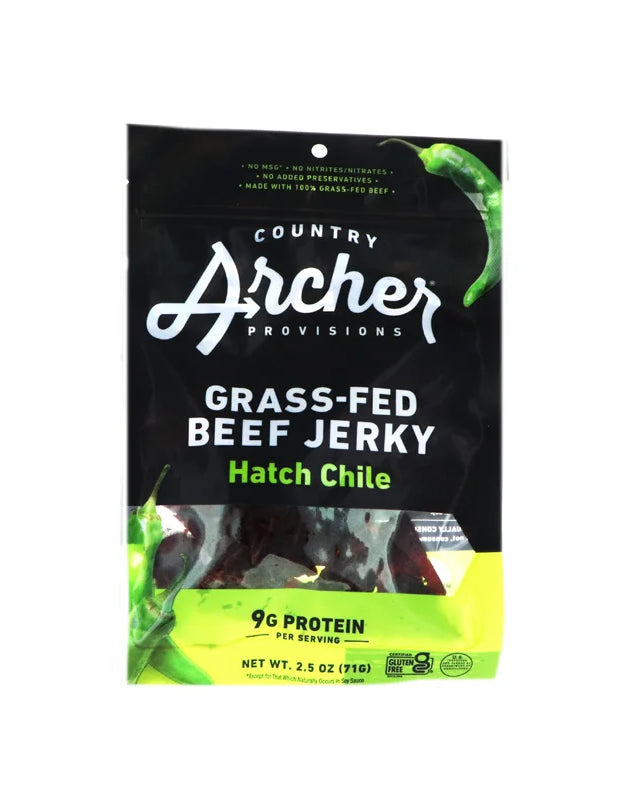 Country Archer Beef Jerky Hatch Chile Bag 2.5 oz image 0