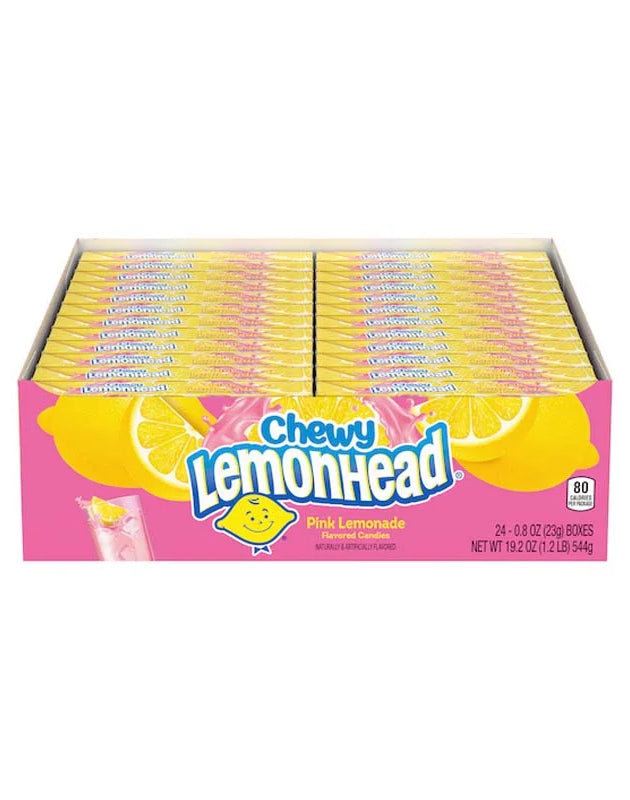 Chewy Lemonhead Pink Lemonade Candies 24 Count - 0.8 oz image 0