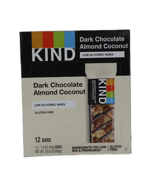 Kind Fruit & Nut Dark Chocolate Almond & Coconut 12 Count - 1.4 oz image 0