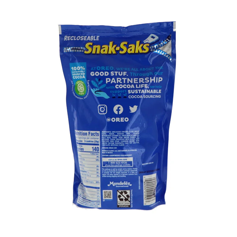 Nabisco, Mini Oreo, Bite Size Snak-Saks -Bag 8 oz image 1