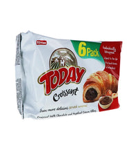 Today Croissant Chocolate with Hazelnut Cream Filling 6 Count - 1.58 oz image 1
