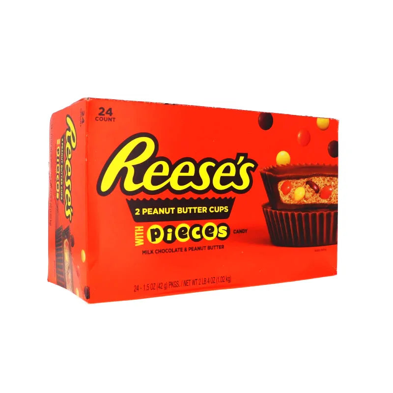 Reeses Peanut Butter Cups with Reeses Pieces 24 Count - 1.5 oz image 1