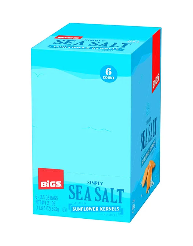 Bigs Sunflower Kernel Simply Sea Salt 6 Count - 3.5 oz image 0
