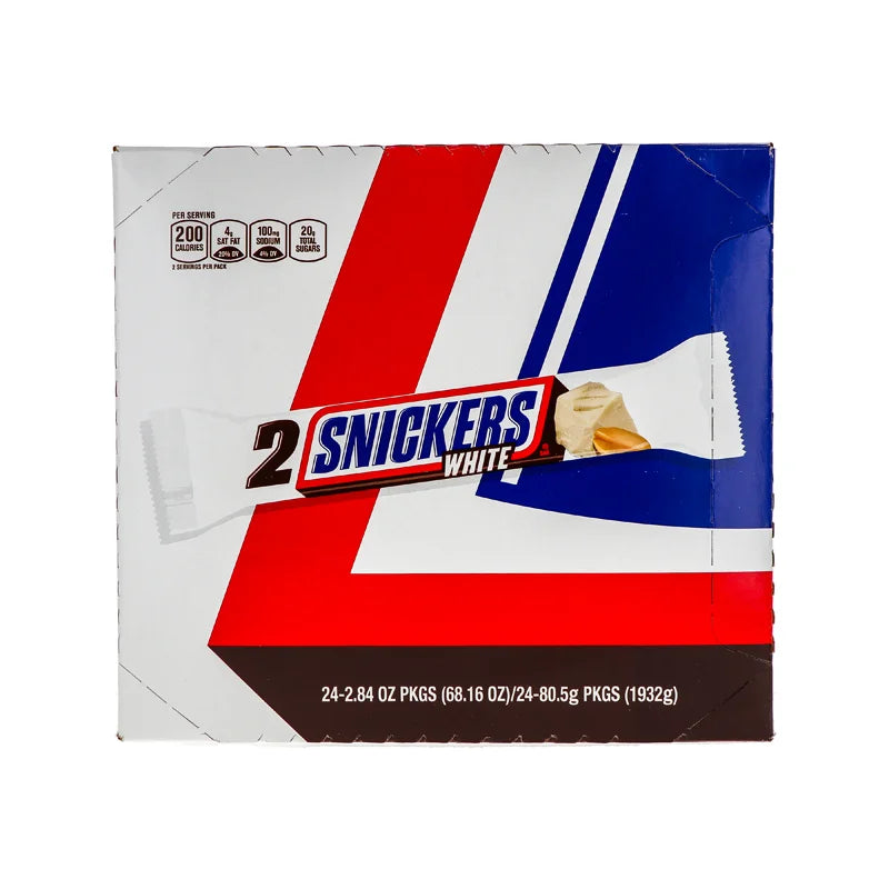 Snickers White Chocolate King Size Candy Bar (24 Count) - 2.84 oz image 0