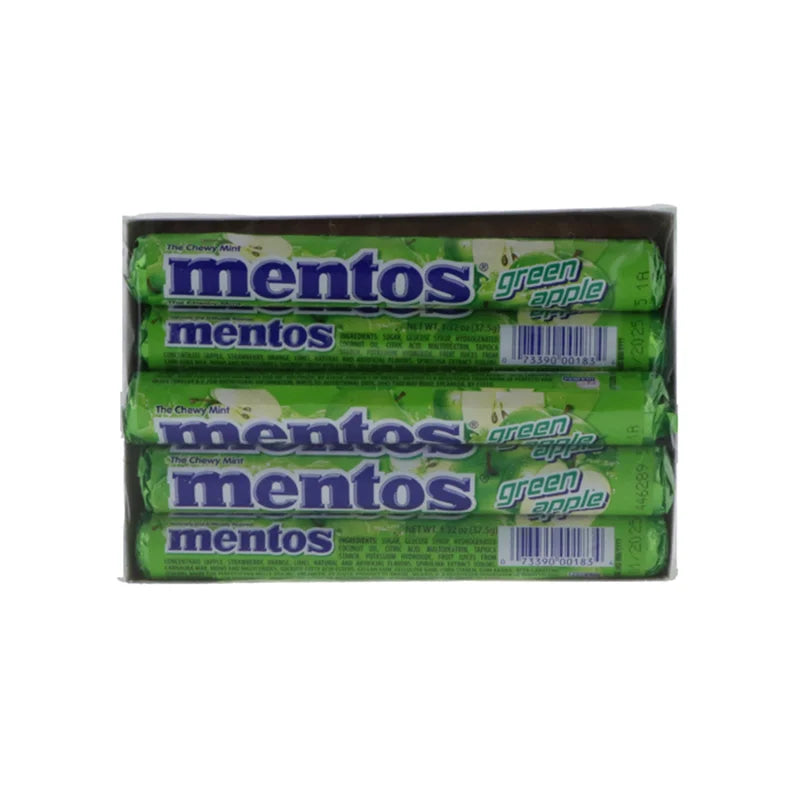 Mentos Roll Chewy - Green Apple 15 Count - 1.32 oz image 0
