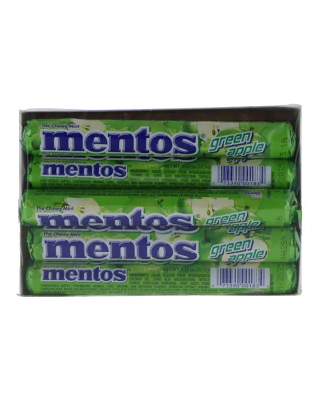 Mentos Roll Chewy - Green Apple 15 Count - 1.32 oz image 0