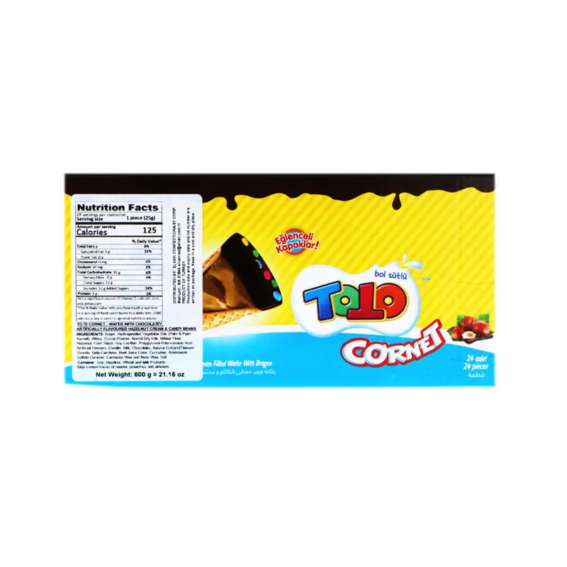 Balaban Toto Hazelnut Cornet Wafer 24 x 25 Gm image 1