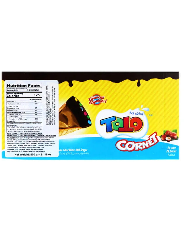Balaban Toto Hazelnut Cornet Wafer 24 x 25 Gm image 0