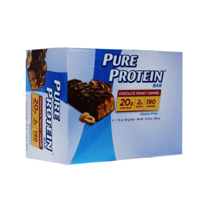 Pure Protein Chocolate Peanut Caramel Protein Bars 6 Count - 1.76 oz image 1