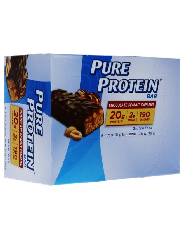 Pure Protein Chocolate Peanut Caramel Protein Bars 6 Count - 1.76 oz image 0
