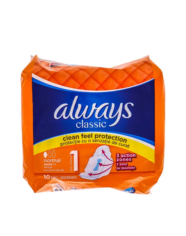 Always Normal Classic Pads Imported 10 Count image 0