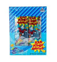 Sour Power Straws Blue Raspberry 24/2Oz image 0